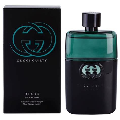 gucci black aftershave lotion|gucci guilty black aftershave 90ml.